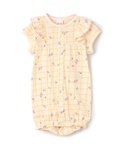 ベビー服 ロンパース 肩フリル総柄2WAYオールの詳細画像1