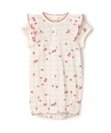 ベビー服 ロンパース 肩フリル総柄2WAYオールの詳細画像2
