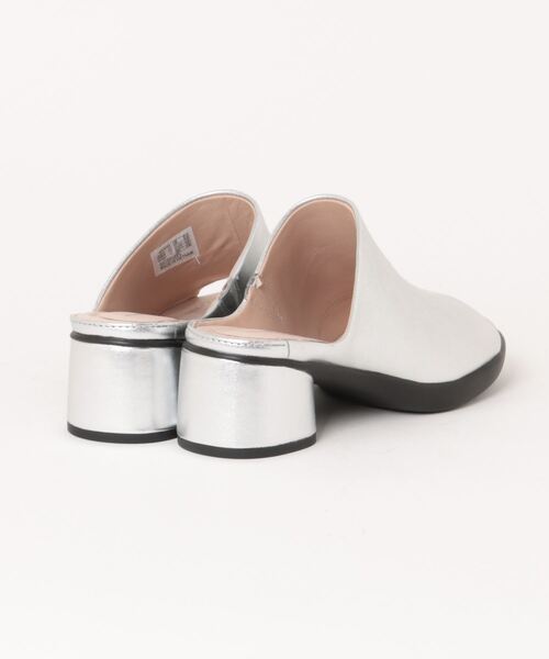 「ECCO」 ヒールサンダル 39 シルバー レディース_画像2