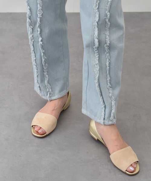 「INTER-CHAUSSURES」 フラットサンダル 37 ブルー系その他 レディース_画像6