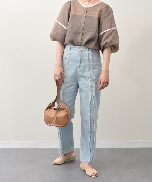 「INTER-CHAUSSURES」 フラットサンダル 37 ブルー系その他 レディース_画像7
