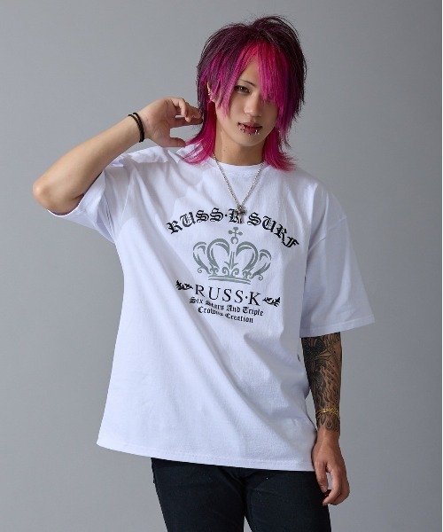RUSSーK（ラスケー） tシャツ 「RUSS-K」別注 プリント 半袖Tシャツ