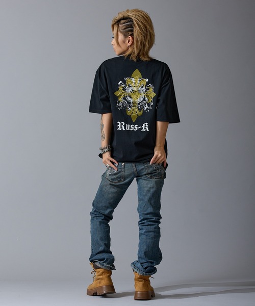 RUSSーK（ラスケー） tシャツ 「RUSS-K」別注 プリント 半袖Tシャツ