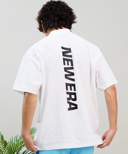 「NEW ERA」 半袖Tシャツ L ブラック×ホワイト メンズ_画像6