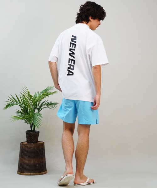 「NEW ERA」 半袖Tシャツ L ブラック×ホワイト メンズ_画像7
