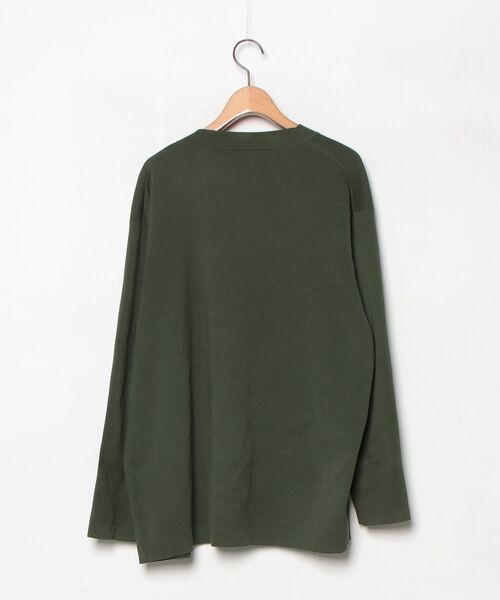「CABaN」 ニットカーディガン M ダークグリーン メンズ_画像2