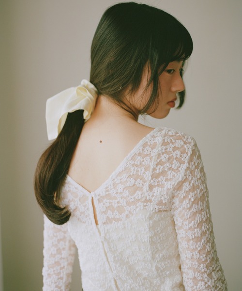 「Freesia by andme」 カーディガン M オフホワイト レディース_画像6