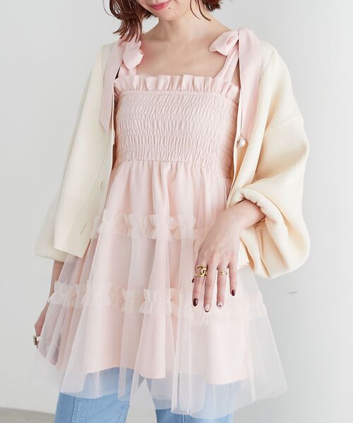 「MAJESTIC LEGON」 ニットカーディガン MEDIUM アイボリー レディース_画像7