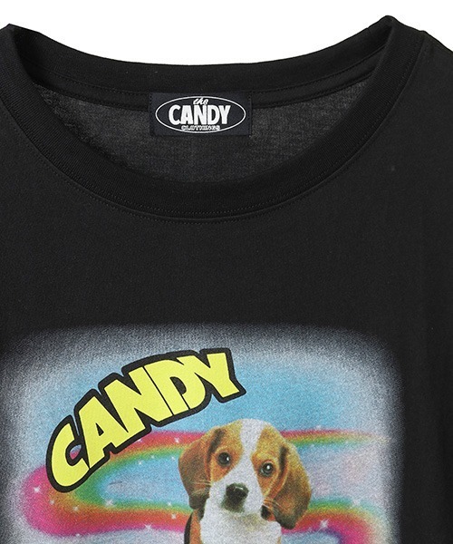 「Candy Stripper」 7分袖カットソー FREE オフホワイト レディース_画像4