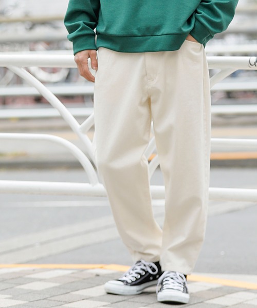 Beno パンツ デニム ジーンズ ワイド テーパード バギー デニム