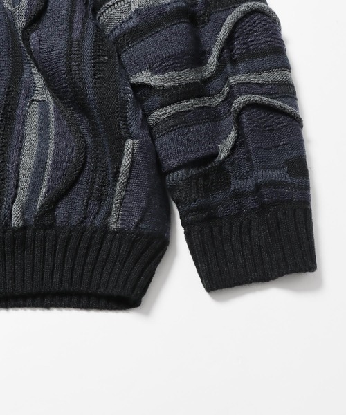 THRIFTY LOOK スリフティールック3Dニット カーディガン セーター THRIFTY LOOK カーディガン LOOK/スリフティルック 3D KNITTING