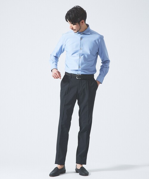 ABAHOUSE（アバハウス） シャツ 「FLEX SHIRTS」36ゲージ コットン