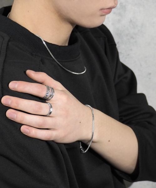 SBG by 7JEWELRY 指輪 リング SBG 3点セット メンズ フリーサイズ