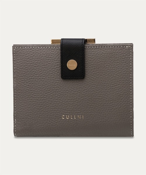 二つ折り財布 財布 Leather wallet With A Clasp メンズ レディースの画像