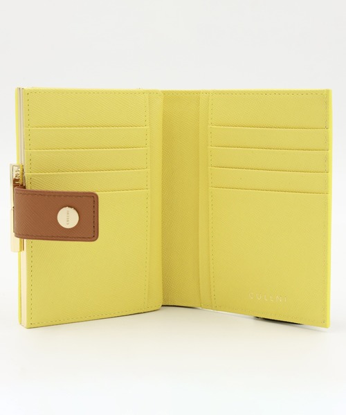 二つ折り財布 財布 Leather wallet With A Clasp メンズ レディースの画像