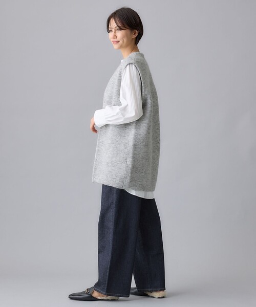 自由区（ジユウク） ベスト ジレ 「WEB限定カラーあり」モヘアニット