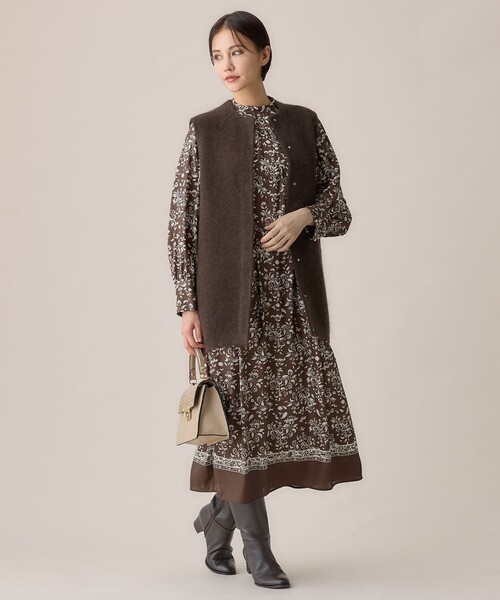 自由区モヘアニット ジレ 自由区（ジユウク） ベスト ジレ 「WEB限定カラーあり」モヘアニット