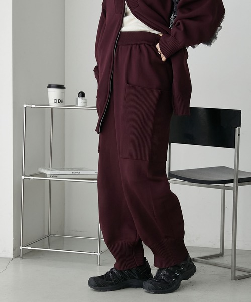 パンツ 「forksy.」ニットビッグポケットコクーンパンツ レディース | forksy. | 02