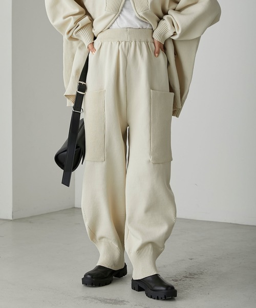 パンツ 「forksy.」ニットビッグポケットコクーンパンツ レディース | forksy. | 03