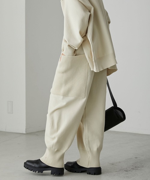パンツ 「forksy.」ニットビッグポケットコクーンパンツ レディース | forksy. | 05