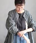 ブラウス シャツ 麻100%でつくった重ね着の...の詳細画像2