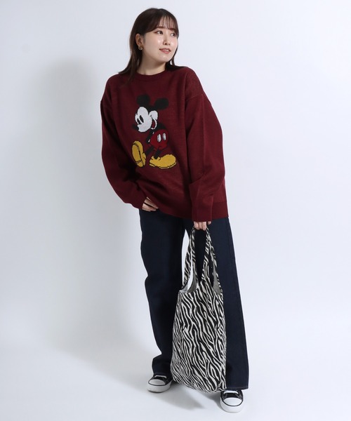 Disney（ディズニー） ニット セーター キャラクタージャガード編み