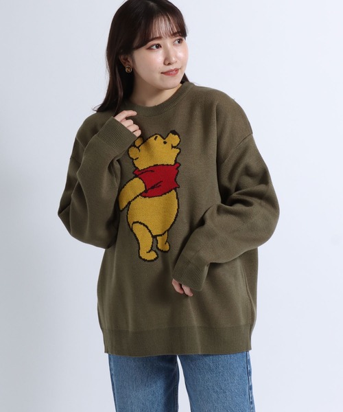 Disney（ディズニー） ニット セーター キャラクタージャガード編み
