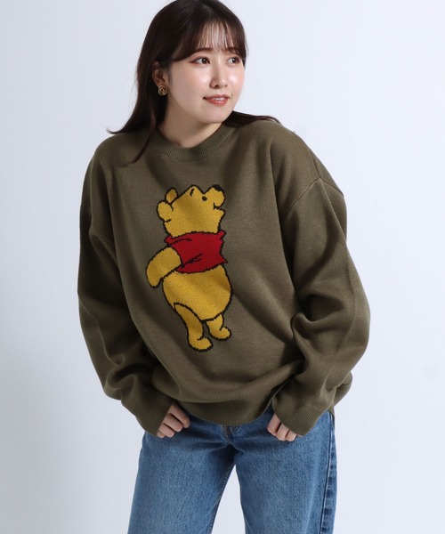 Disney（ディズニー） ニット セーター キャラクタージャガード編み