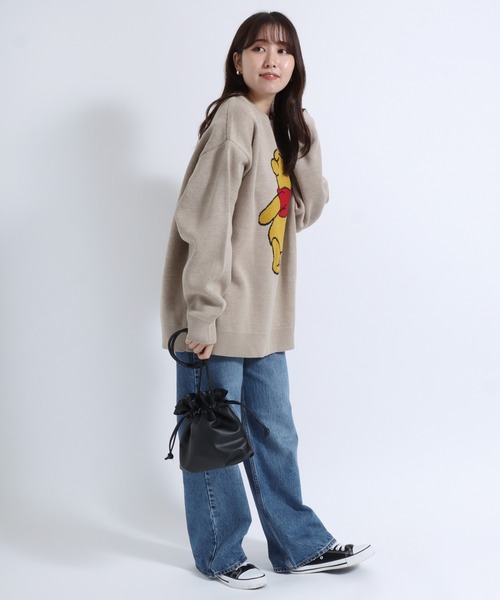 Disney（ディズニー） ニット セーター キャラクタージャガード編み