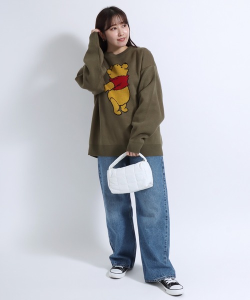 Disney（ディズニー） ニット セーター キャラクタージャガード編み