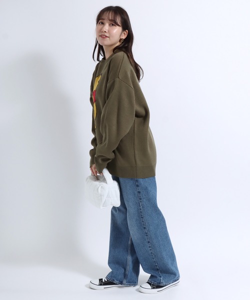 Disney（ディズニー） ニット セーター キャラクタージャガード編み