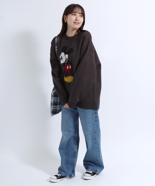 Disney（ディズニー） ニット セーター キャラクタージャガード編み