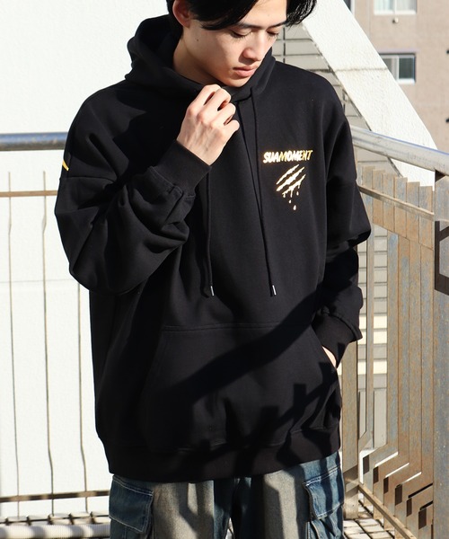 boohoo MAN★長袖 オーバーサイズ プルオーバー パーカー★龍★ bmm33921_charcoal_xl?w=537&qlt