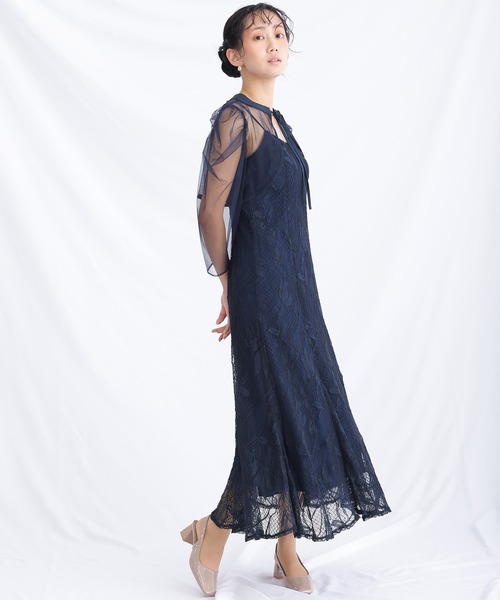 atlo オケージョンドレス　Mサイズ atlo オケージョンドレス 小柄 ゆったり ワンピース 結婚式