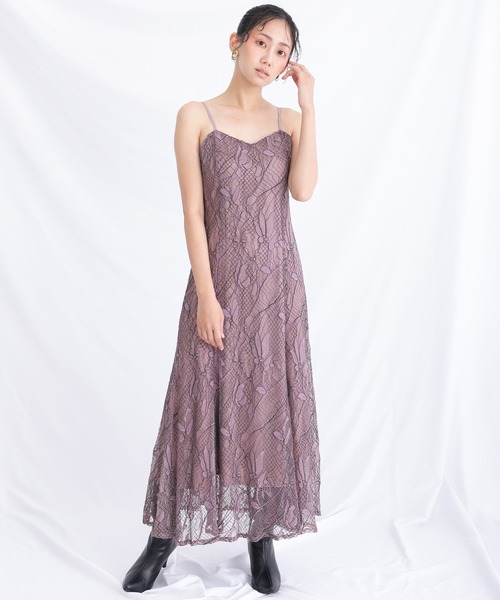 atlo ドレス atlo ドレス 結婚式 パーティードレス 2wayボレロミモレ丈＆七分