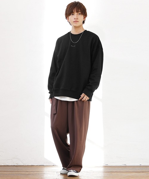 ふるさと納税 服 男 愛媛県 松山市 裏起毛 スウェット トレーナー < L > <ブラック > メンズ トレーナー 長袖 スウェット ファッション 冬服 FL23… 裏起毛 スウェット トレーナー < L > <ブラック > メンズ