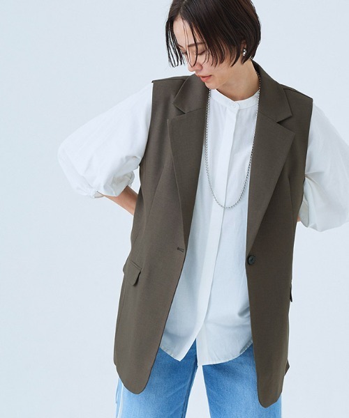 ベスト ジレ 「RASW」テーラードジレ レディース