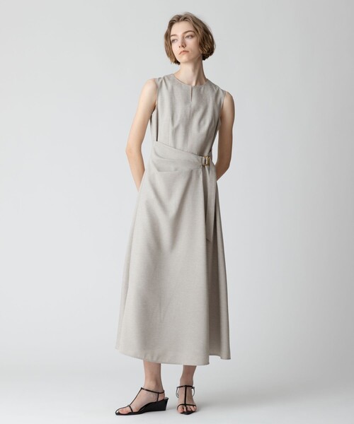 【新品未使用】louiosy リネンライクワンピース 白　3L 完売品 新品未使用】louiosy リネンライクワンピース 白 3L 完売品