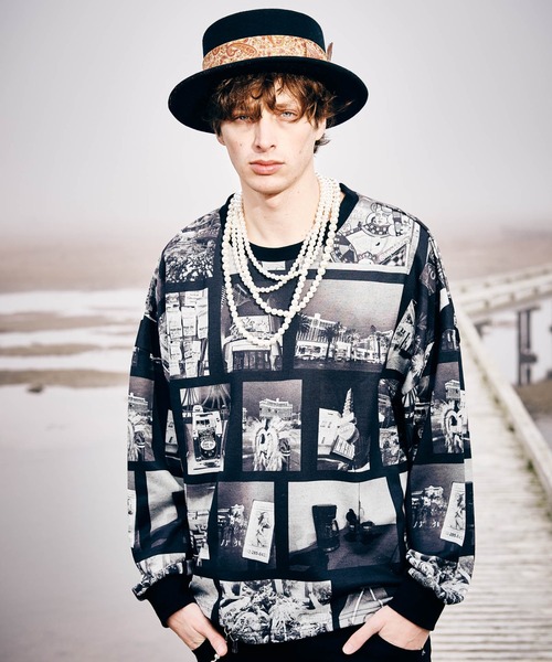 glamb トレーナー スウェット Sin City Photo Sweat