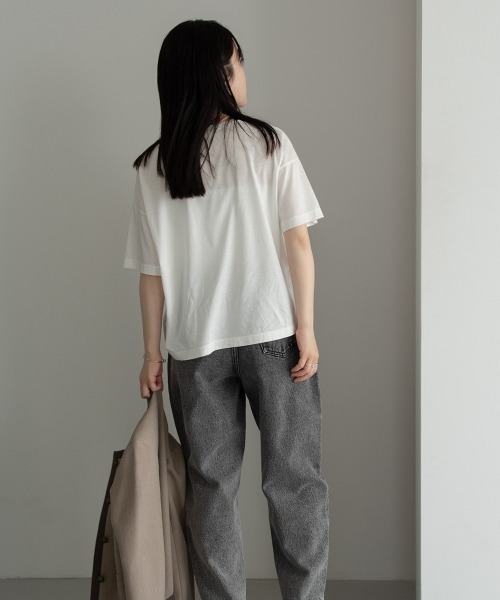 sizusan 長袖Tシャツ Sサイズ グレー/パープル 5.6オンス ハイグレードコットンロングスリーブTシャツ（カラー