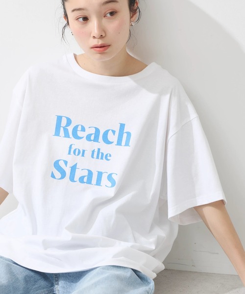 earth music&ecology tシャツ アソートロゴプリントT レディース
