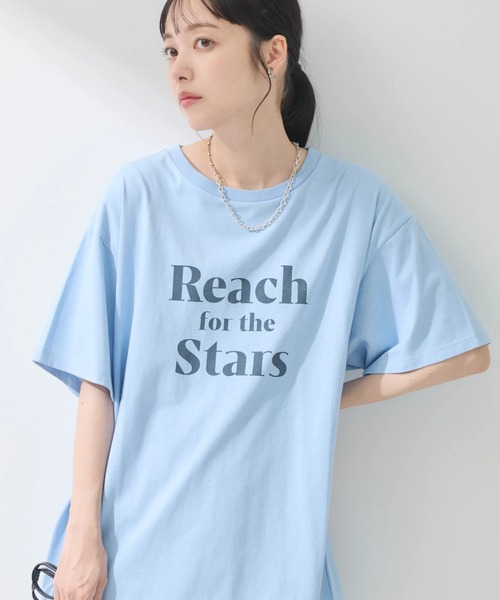 earth music&ecology tシャツ アソートロゴプリントT レディース