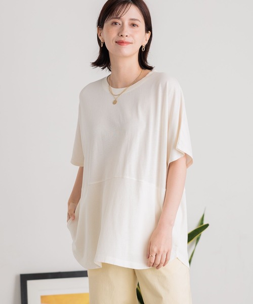 studio CLIP tシャツ ピクメントポケビッグTシャツ レディース