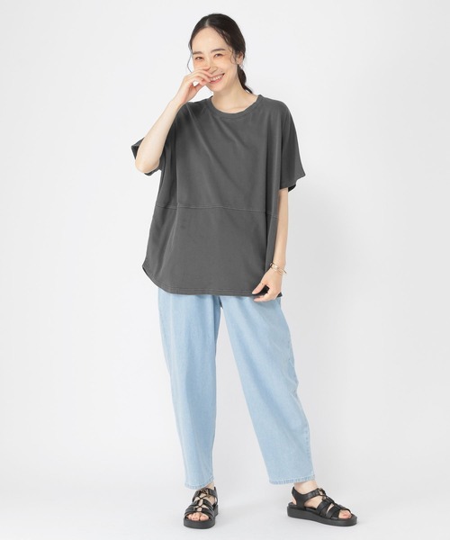 【ぴぴん】Annmiru ビックTシャツ IKAKUri｜サイドポケットビッグシルエットTシャツ｜ユニセックス