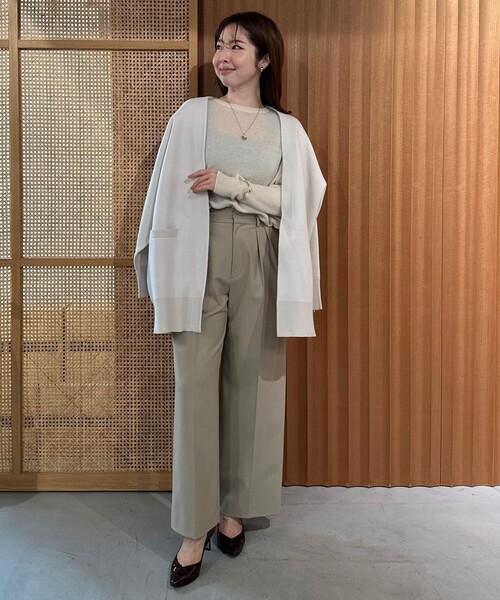 ニット セーター 「軽量/洗える」ファインアルパカ クルーネック レディース UNFILO ニット セーター 「軽量/洗える」ファインアルパカ