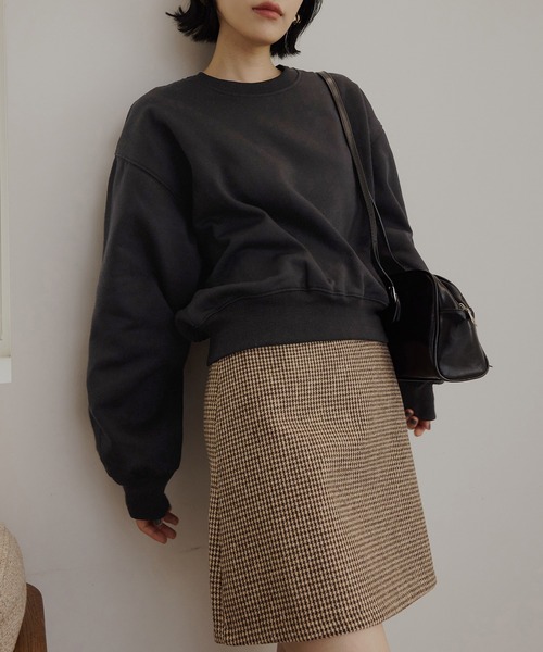 トレーナー スウェット 裏起毛クルーネックスウェット レディース