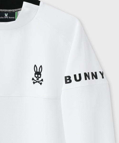 Psycho Bunny tシャツ 「GOLF」ポリエステル 長袖ラグランモック