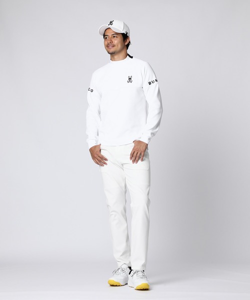 [GOLF]ポリエステル 長袖ラグランモックネック　PSYCHO BUNNY Psycho Bunny tシャツ 「GOLF」ポリエステル 長袖ラグランモック