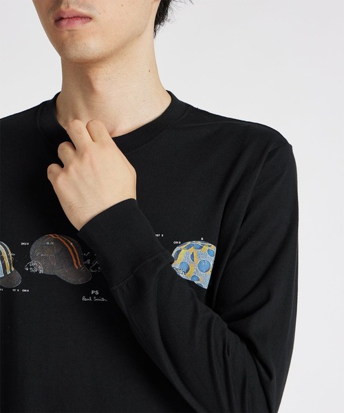 PS Paul Smith tシャツ Cycling Caps” ロングスリーブTシャツ / 242565