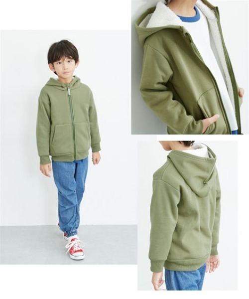 CASTELBAJAK KIDS SPORT　裏ボアパーカー　ジャケット　コート パーカー 裏ボア パーカージャケット キッズ 子供服 男の子 女の子